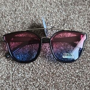 Source Unknown Pink and Blue Gradient Sunglasses